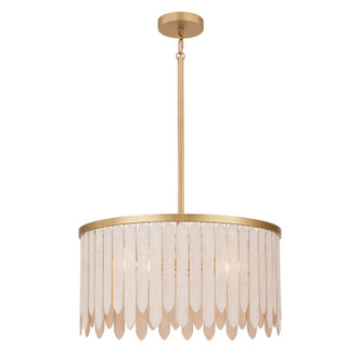 Maxim - 22512WWTNAB - Four Light Pendant - Marimba - Natural Aged Brass