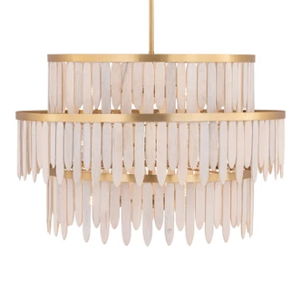 Marimba Ten Light Chandelier (22514WWTNAB)