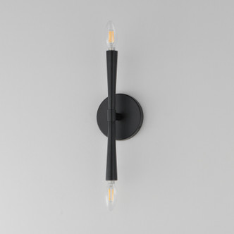 Rome Two Light Wall Sconce (24620BK)