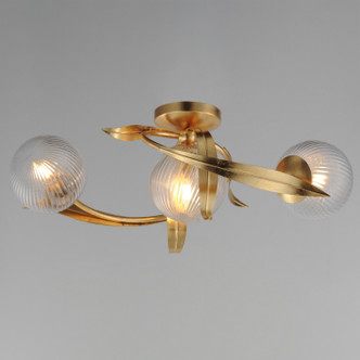 Firenze Three Light Flush Mount (28717CRGL)