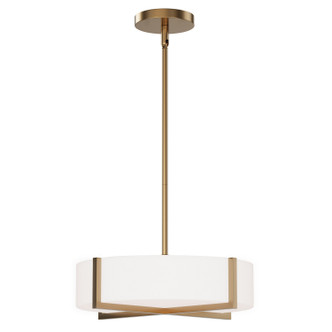 Maxim - 57945WTNAB - LED Flush Mount/ Pendant Convertible - Dexter - Natural Aged Brass
