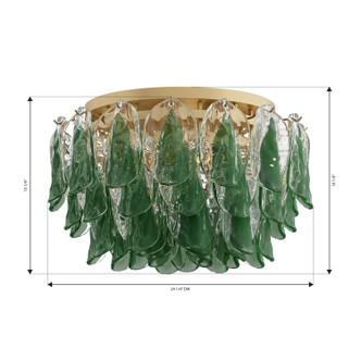 Verla Crest Six Light Flush Mount (N3476-G-732)