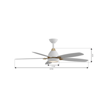 Soreno 52" Ceiling Fan (F649L-ALW/BBR)