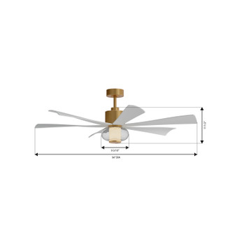 Veyra 56" Ceiling Fan (F761L-LBR/ALW)