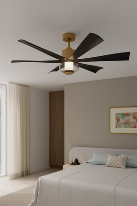 Veyra 56" Ceiling Fan (F761L-LBR/CL)