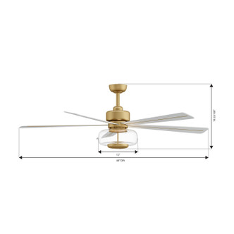 Ligero 60" Ceiling Fan (F769L-HBR/ALW)