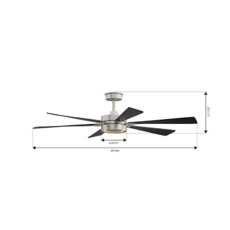 Brenix 60" Ceiling Fan (F773L-BN/CL)