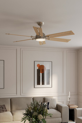 Allegata 56" Ceiling Fan (F779L-BN/WTO)