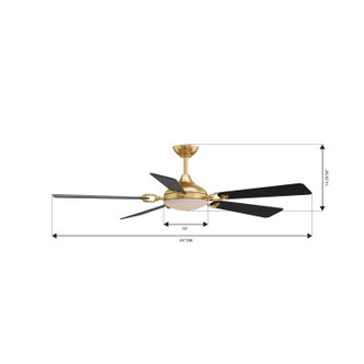 Cadena 65" Ceiling Fan (F783L-HBR/CL)