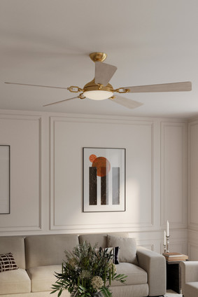 Cadena 65" Ceiling Fan (F783L-HBR/WCD)