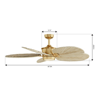 Portesa 60" Ceiling Fan (F798L-HBR/NPL)