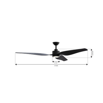 Norwynd 72" Ceiling Fan (F822L-CL)