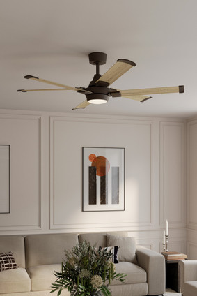 Soarin 56" Ceiling Fan (F892L-DB/WTO)
