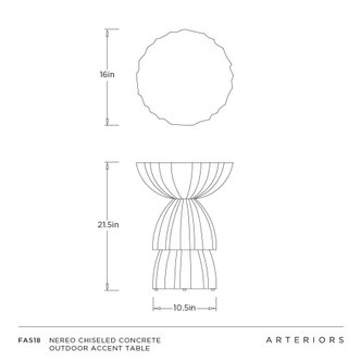 Nereo Outdoor Accent Table (FAS18)