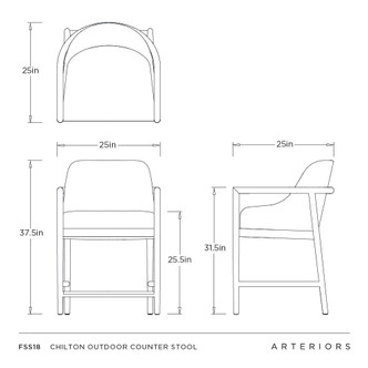 Chilton Outdoor Counter Stool (FSS18)