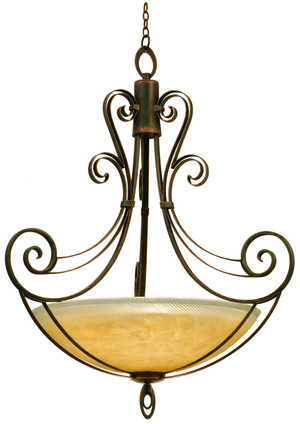 Kalco - 5196AC/ANTQ - Six Light Pendant - Mirabelle - Antique Copper
