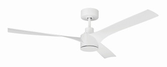 Craftmade - PHB52W3 - 52 Ceiling Fan - Phoebe 52 3-Blade In/Out Damp Fan - White