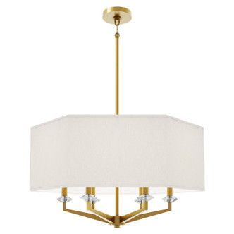 Robert Abbey - 1199 - Six Light Pendant - Jacqueline - Modern Brass w/Clear Crystal