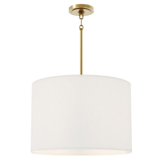 Robert Abbey - 496 - Four Light Pendant - Jack - Shannon Oyster Fabric w/Modern Brass