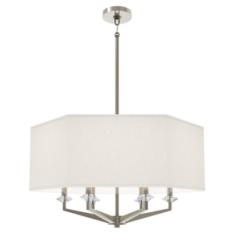 Robert Abbey - S1199 - Six Light Pendant - Jacqueline - Polished Nickel w/Clear Crystal