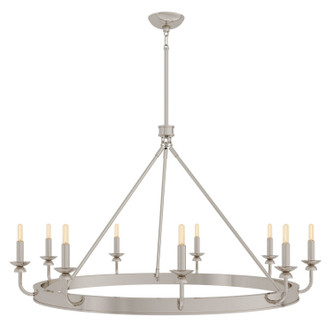 Robert Abbey - S270 - Nine Light Chandelier - William - Polished Nickel