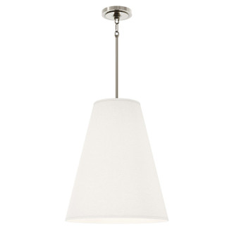 Robert Abbey - S494 - Four Light Pendant - Chrissy - Shannon Oyster Fabric w/Polished Nickel