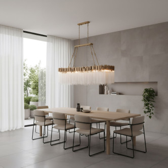 Matrix 12 Light Linear Chandelier (309N12HG)