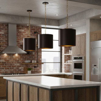 Cannery Three Light Pendant (323P03DBFG)