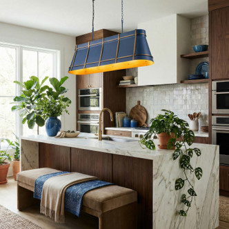 Brasserie Five Light Linear Pendant (536N05FBBRZ)