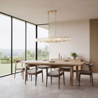 Drama Club Eight Light Pendant (572N08BK)
