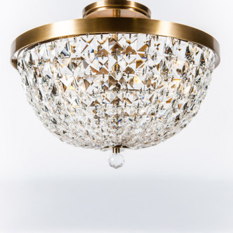 Crystal Baller Three Light Semi-Flush Mount (573S03ATB)