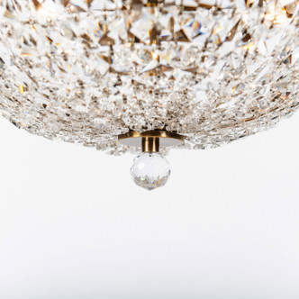 Crystal Baller Three Light Semi-Flush Mount (573S03ATB)