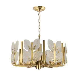 Brass Tax Eight Light Chandelier (577C08SB)