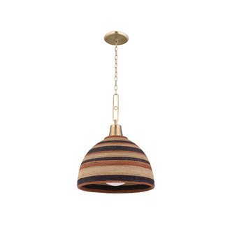 Hudson Valley - 9320-AGB - One Light Pendant - Lido Beach - Aged Brass