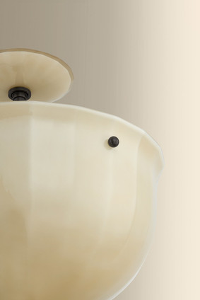 Nevins One Light Semi Flush Mount (3115-DB)