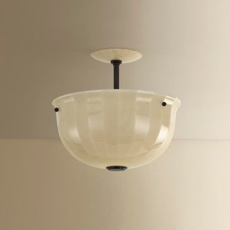 Nevins One Light Semi Flush Mount (3115-DB)