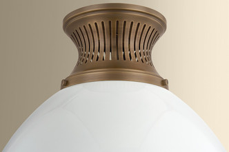 Bruceville One Light Flush Mount (4917-HB)