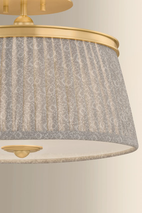 Valeria Two Light Semi Flush Mount (8517-AGB)