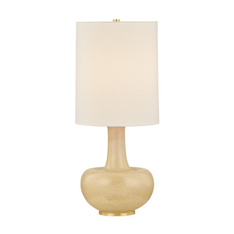 Hudson Valley - L2951-AGB/CTR - One Light Table Lamp - Plum Point - Aged Brass