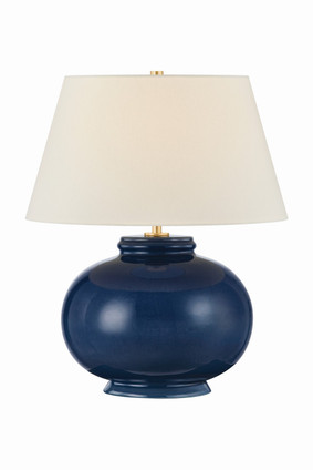 Hudson Valley - L3422-AGB/CPE - One Light Table Lamp - Moodus - Aged Brass