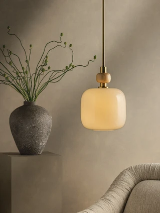 Elise One Light Pendant (H1149701L-AGB)