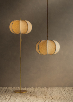 Alexandra One Light Floor Lamp (HL1147401-AGB)
