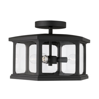 Walton Three Light Outdoor Semi Flush Mount (946632BK)