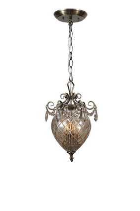 Crystorama - 265-AB-CG-MWP - Two Light Ceiling Mounts - Avery - Antique Brass