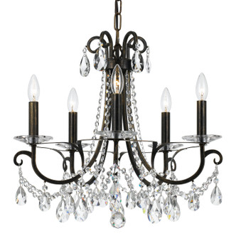 Crystorama - 6825-EB-CL-MWP - Five Light Chandelier - Othello - English Bronze
