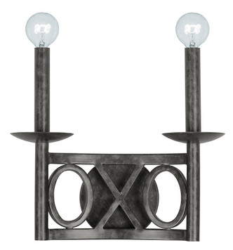 Crystorama - 9242-EB - Two Light Wall Mount - Odette - English Bronze