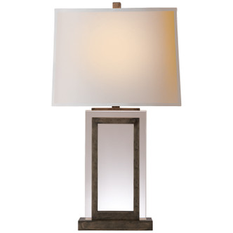 Visual Comfort Signature - CHA 8983SN-NP - One Light Table Lamp - Crystal Panel - Sheffield Nickel