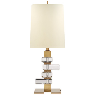 Visual Comfort Signature - TOB 3916HAB/CG-PL - One Light Table Lamp - Moreau - Hand-Rubbed Antique Brass and Crystal