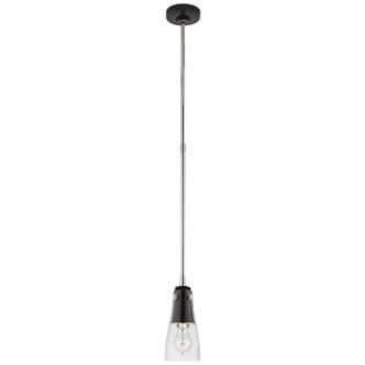Visual Comfort Signature - TOB 5741BLK/PN-CG - One Light Pendant - Altare - Black