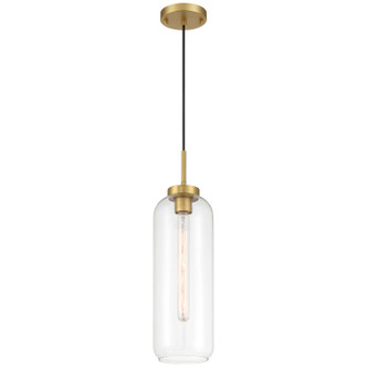 Access - 52006-ABB/CLR - One Light Pendant - Elle - Antique Brushed Brass